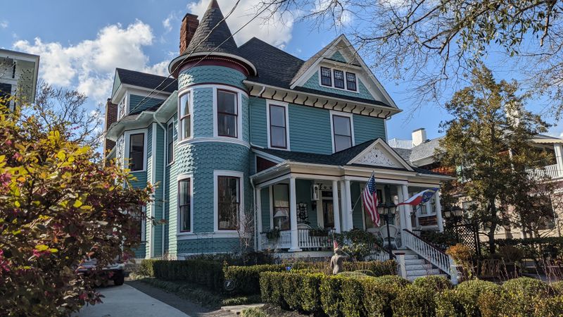 Historic Wilmington Approaches Framed by Tall Pines
