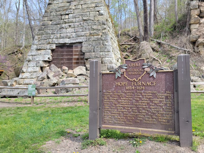 Lake Hope Iron Furnace Ruins, Vinton County