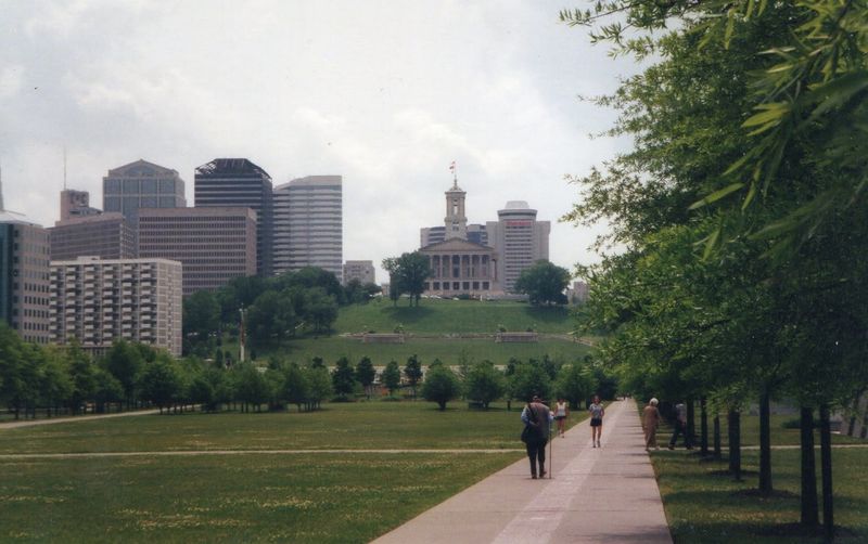 Public Square Park and the Capitol Silhouette