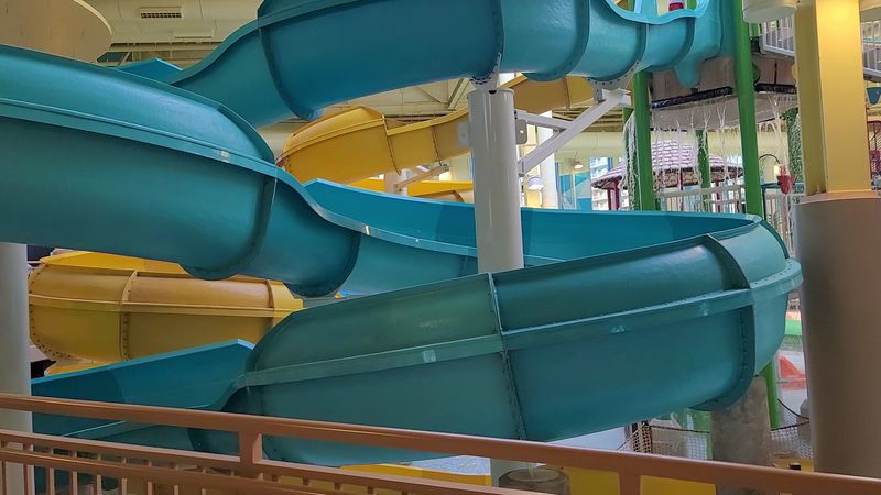 The indoor waterpark highlights