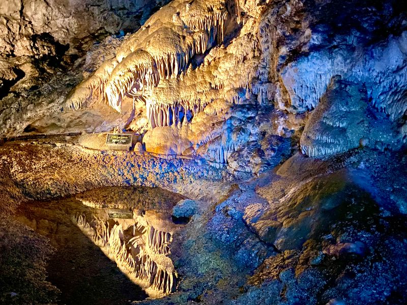 Carlsbad Caverns Illuminated Underground