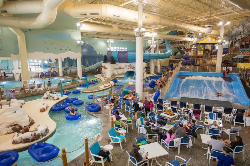 Avalanche Bay indoor water park energy