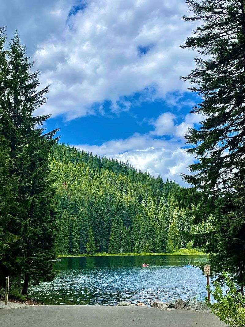 Sunrise Steam Rising Off The Lake Edge