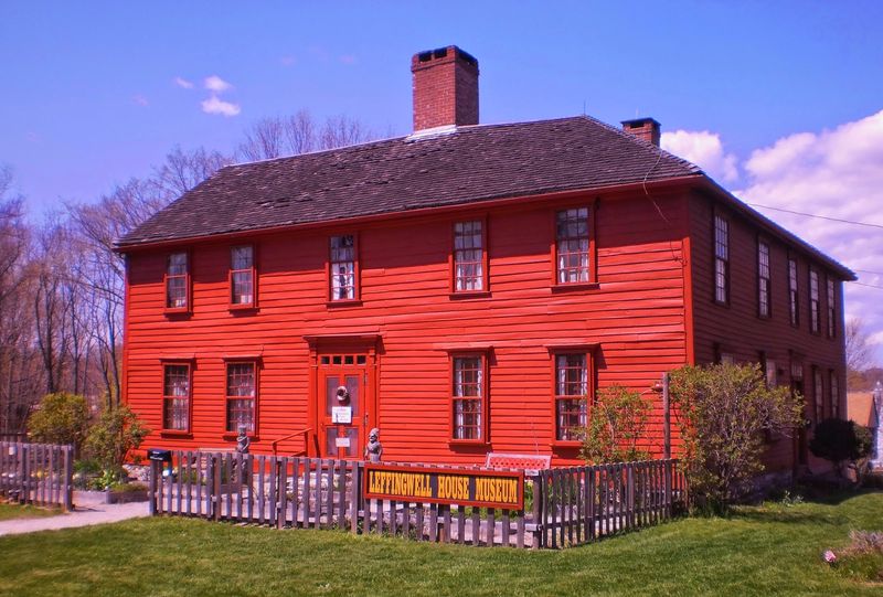 Admire the Leffingwell House Museum from the grounds