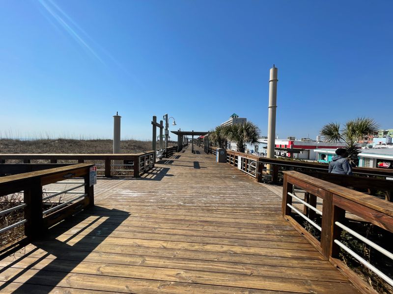 Carolina Beach, Boardwalk At Ease