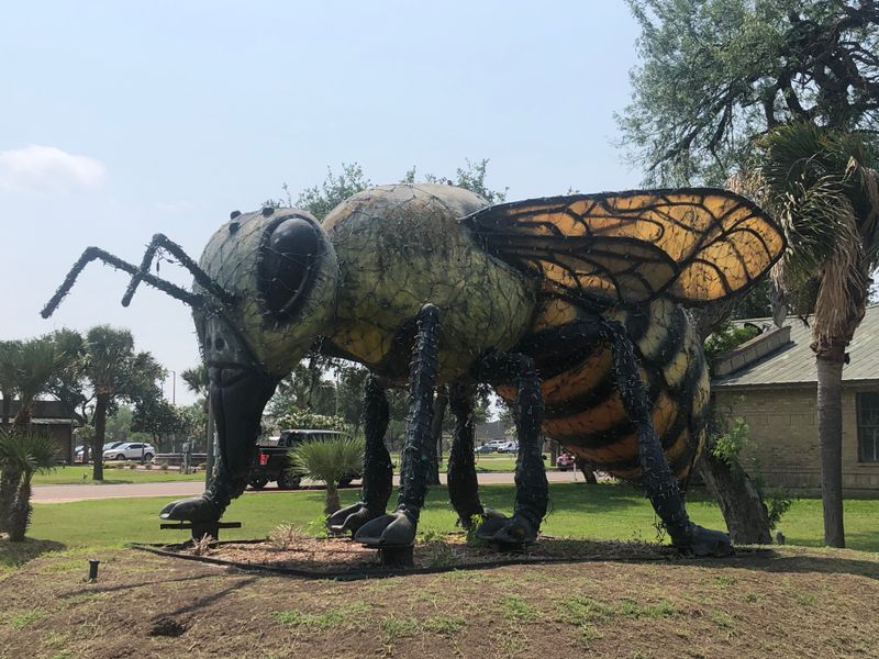The Giant Killer Bee Sculpture in Hidalgo