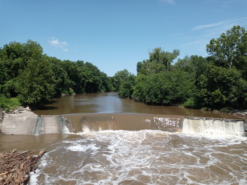 Cottonwood River Flowing Through Town