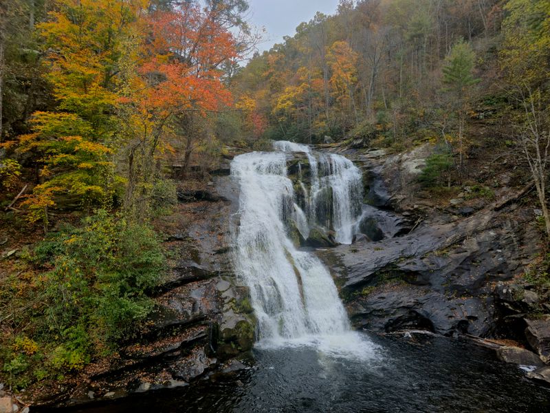 Bald River Falls Cascades Like Liquid Silver