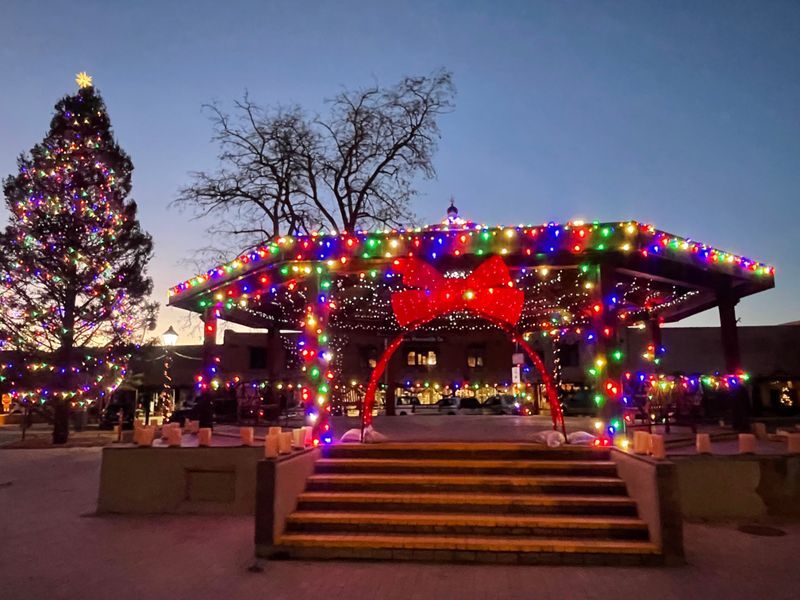 Taos Plaza at the Heart of Town