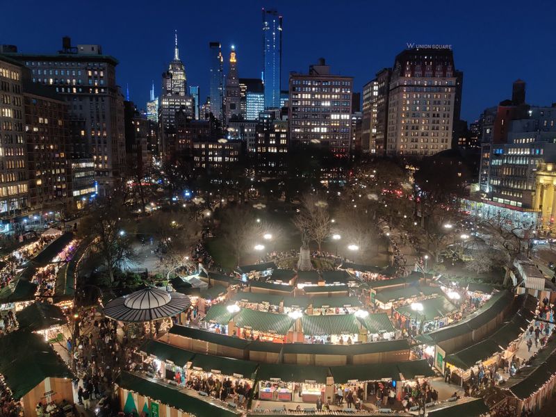 The Towering Union Square Christmas Tree