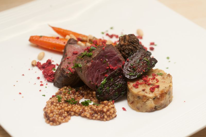 Signature prime rib dinners with mountain views