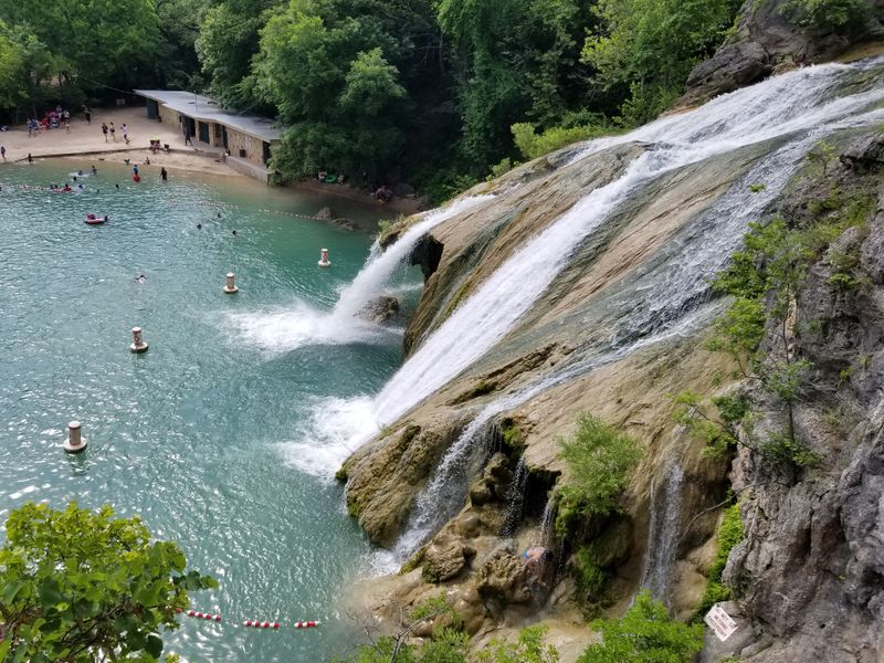 Swimming holes and beach areas