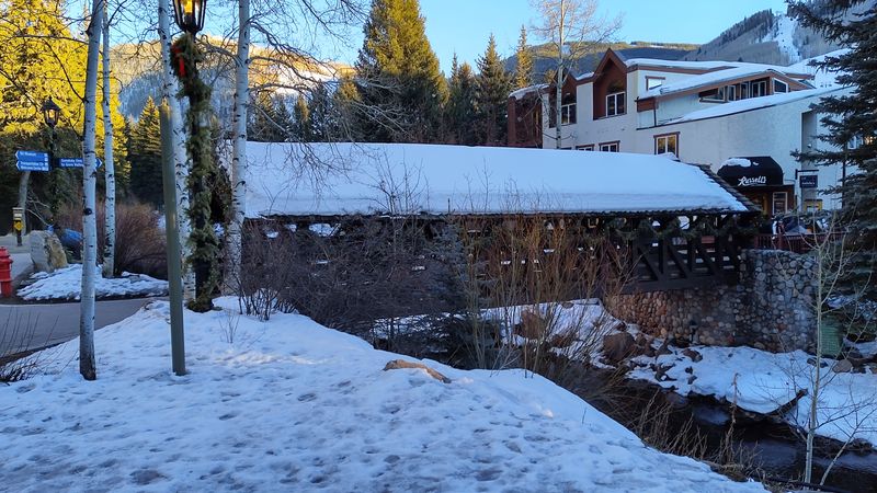 Gore Creek Promenade And Covered Bridge