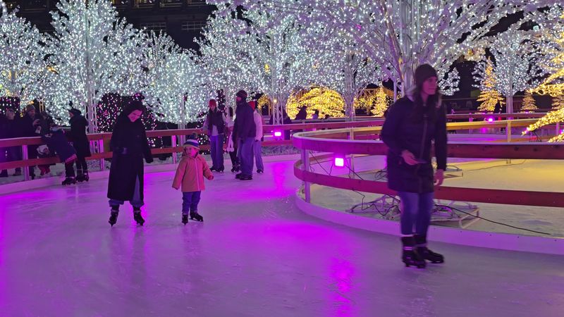 A Stadium Transformed Into a Winter Spectacle