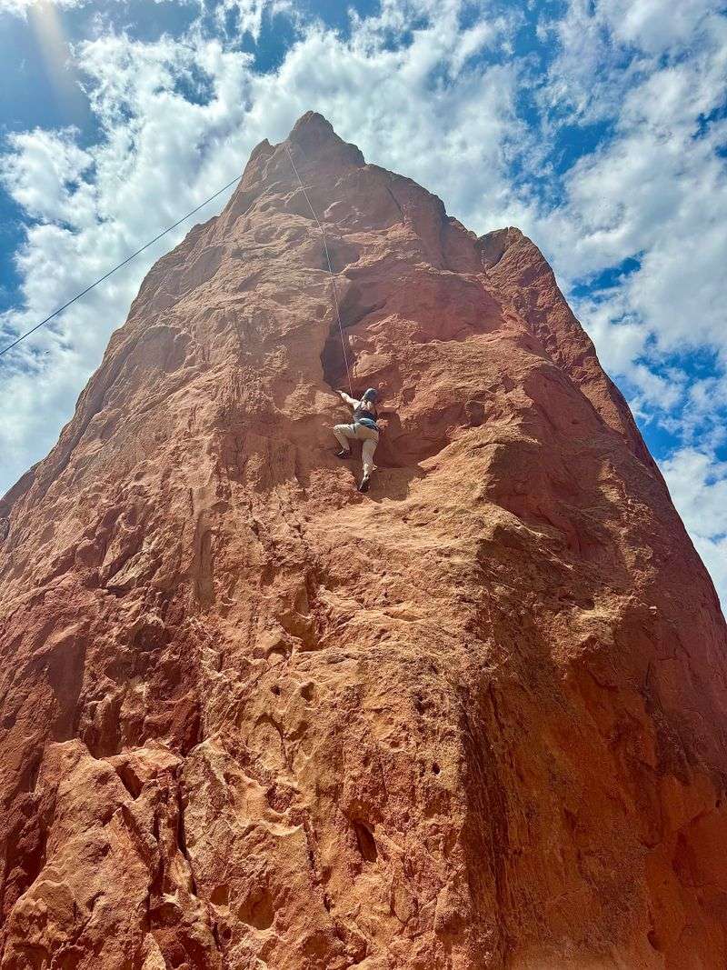 Rock Climbing in Garden of the Gods