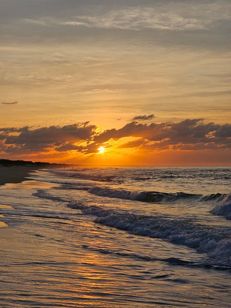 Empty Beaches With Winter Sunrises