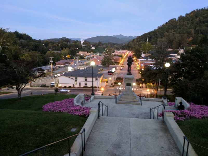 Historic Main Street That Glows Softly Through the Season