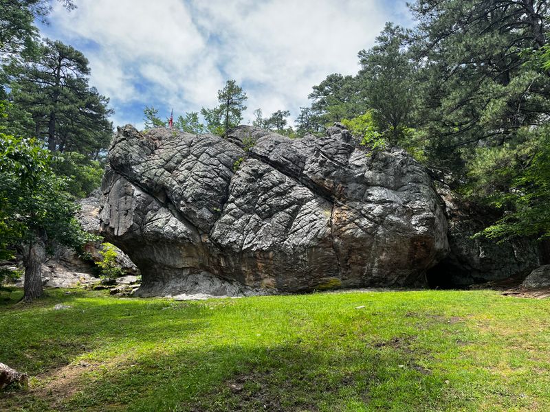 Ancient Rock Formations Along The Rough Canyon Trail