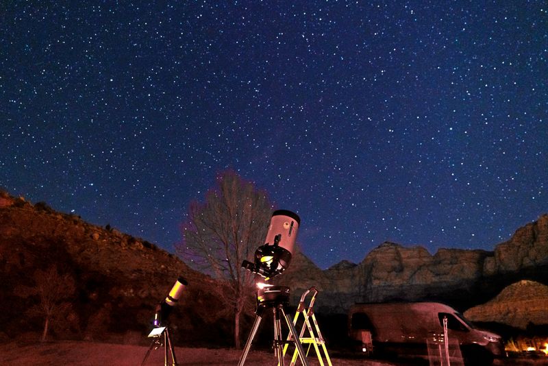 Stargazing Requires Only Darkness and Time