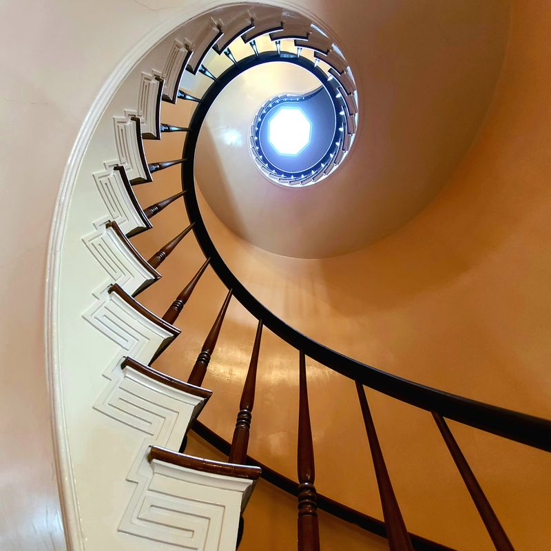 The Iconic Three-Story Spiral Staircase