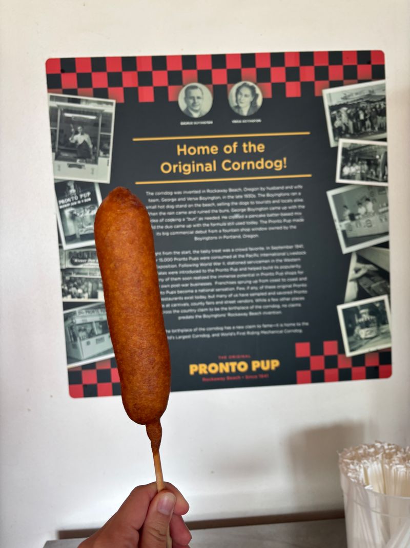 The First Corn Dog Comes Together