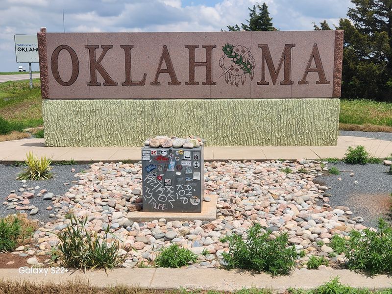 The Oklahoma Texas State Line Location