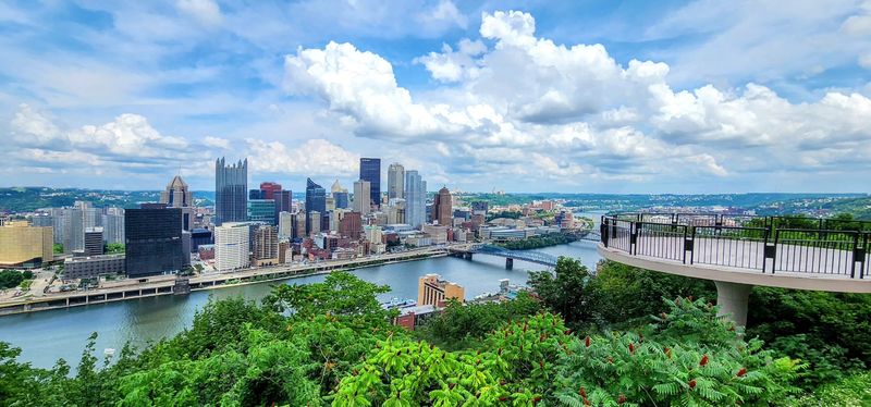 Grand View Scenic Byway For Pittsburgh Skyline Drama
