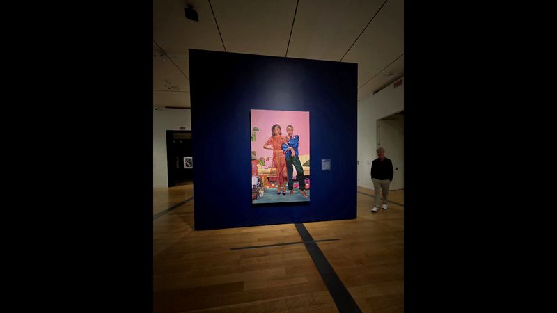 Admire Modern Art in Dramatically Lit Galleries