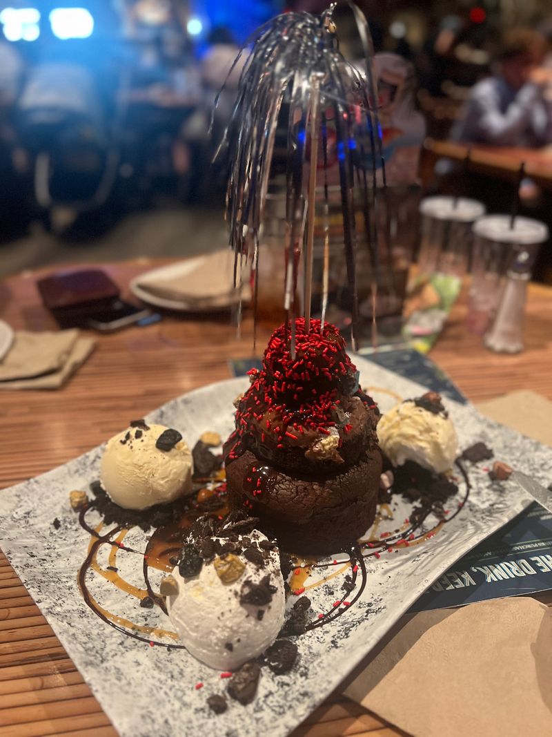 Sparkling Volcano Dessert Creates Sweet Finale