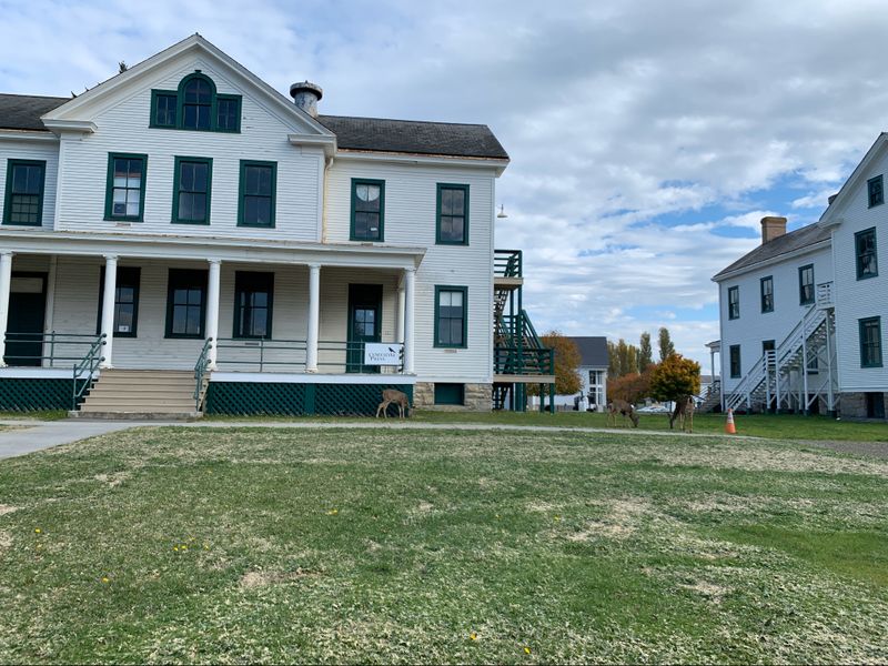 Officers’ Row After Dark
