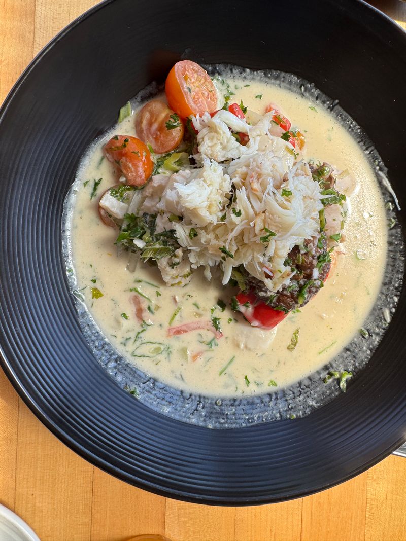 Roasted Garlic and Crab Soup That Defies Expectations