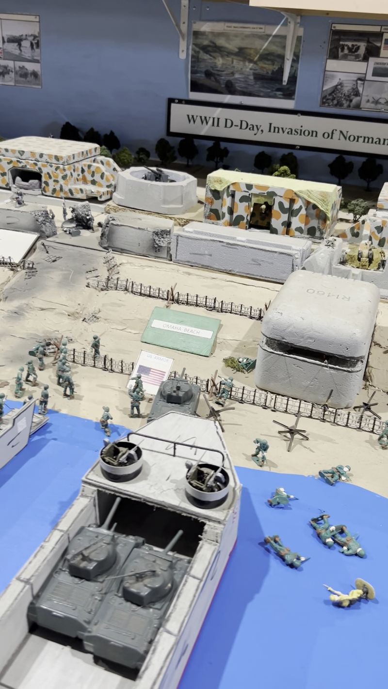Handcrafted WWII Battle Dioramas