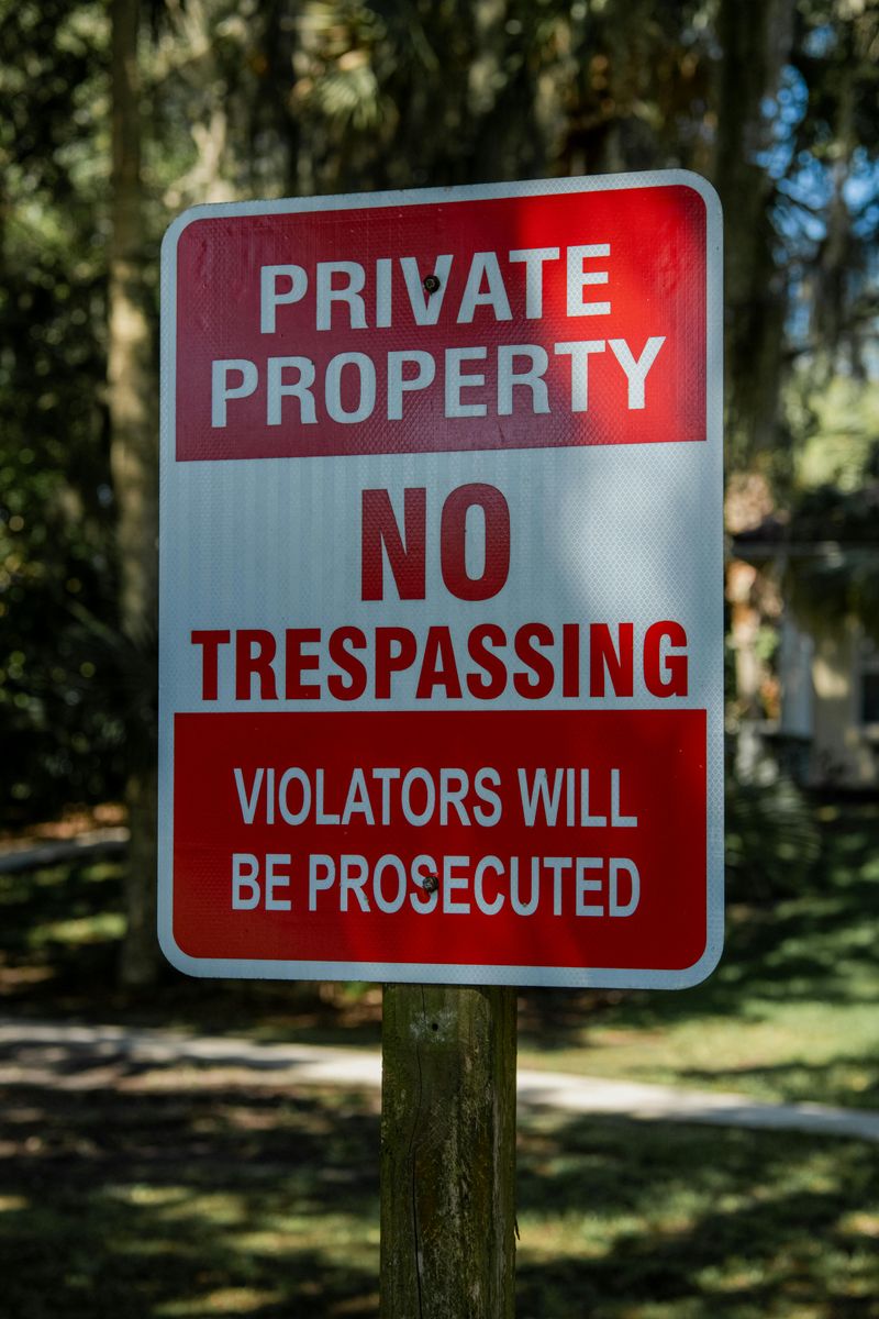 Trespassing Laws Apply Even Without Fences