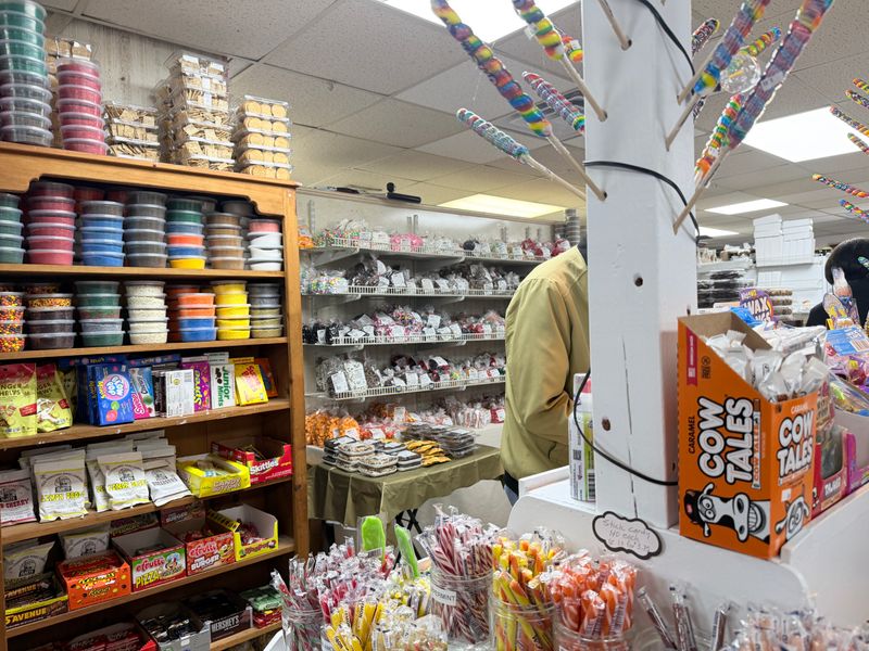 Candy Kiosk with Homemade Fudge and Sweet Treats