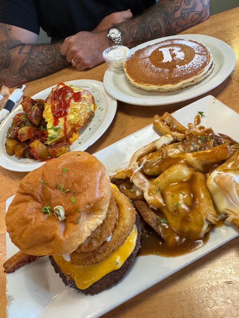 Bacon Strips That Hang Off The Plate Edge