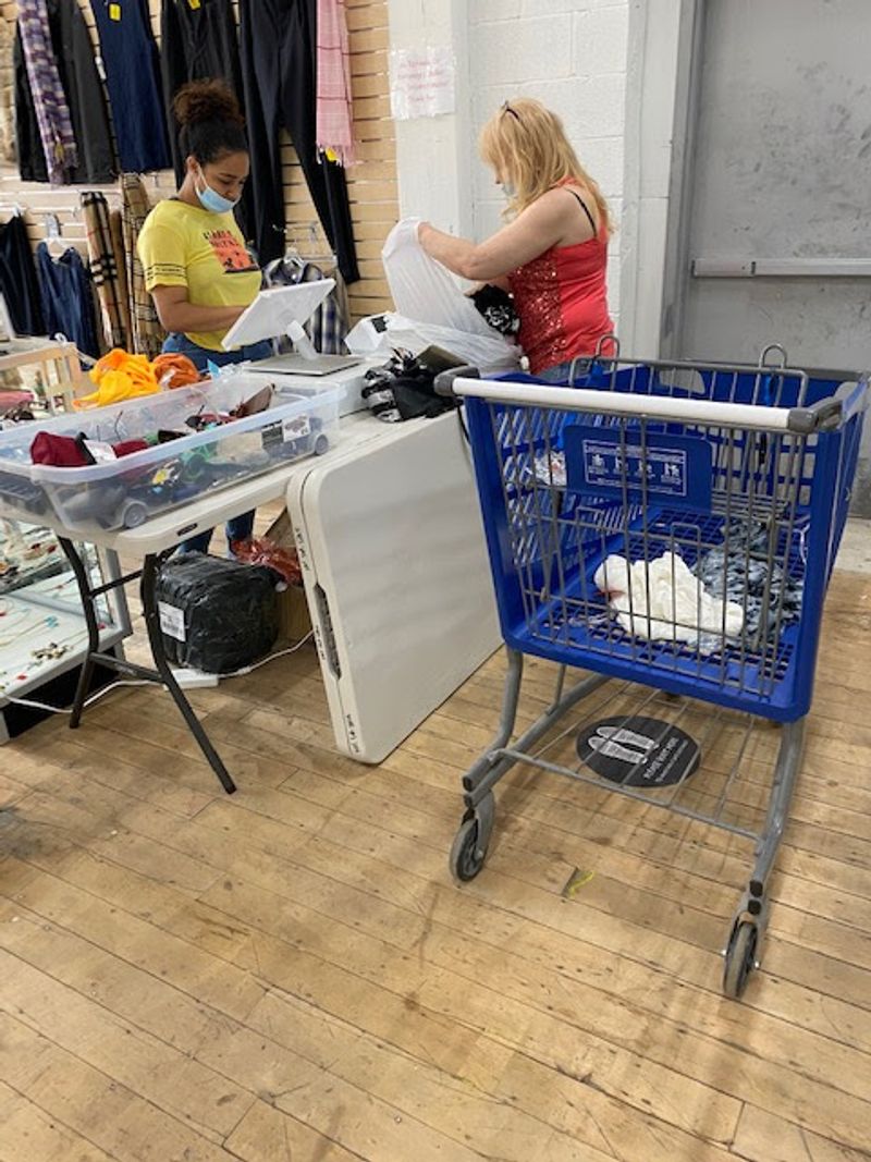 Busy Atmosphere and Long Checkout Lines