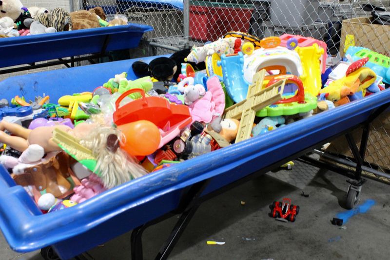 Toys and Kids' Items in Their Own Special Bins