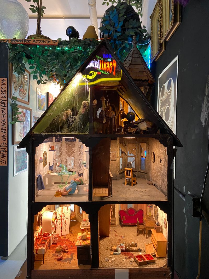 Haunted Dollhouse Display for Lovers of Creepy Collectibles