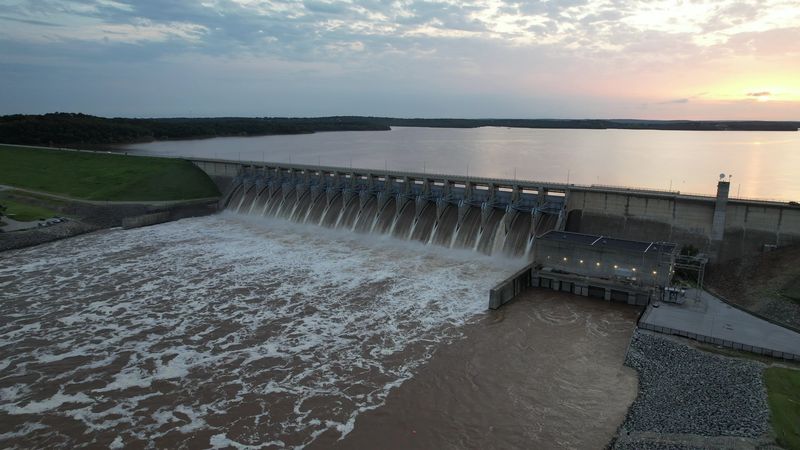 Keystone Lake Dam Spillway