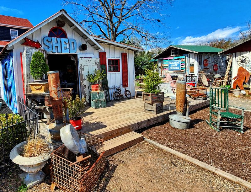 Outdoor Village of Vendor Cabins