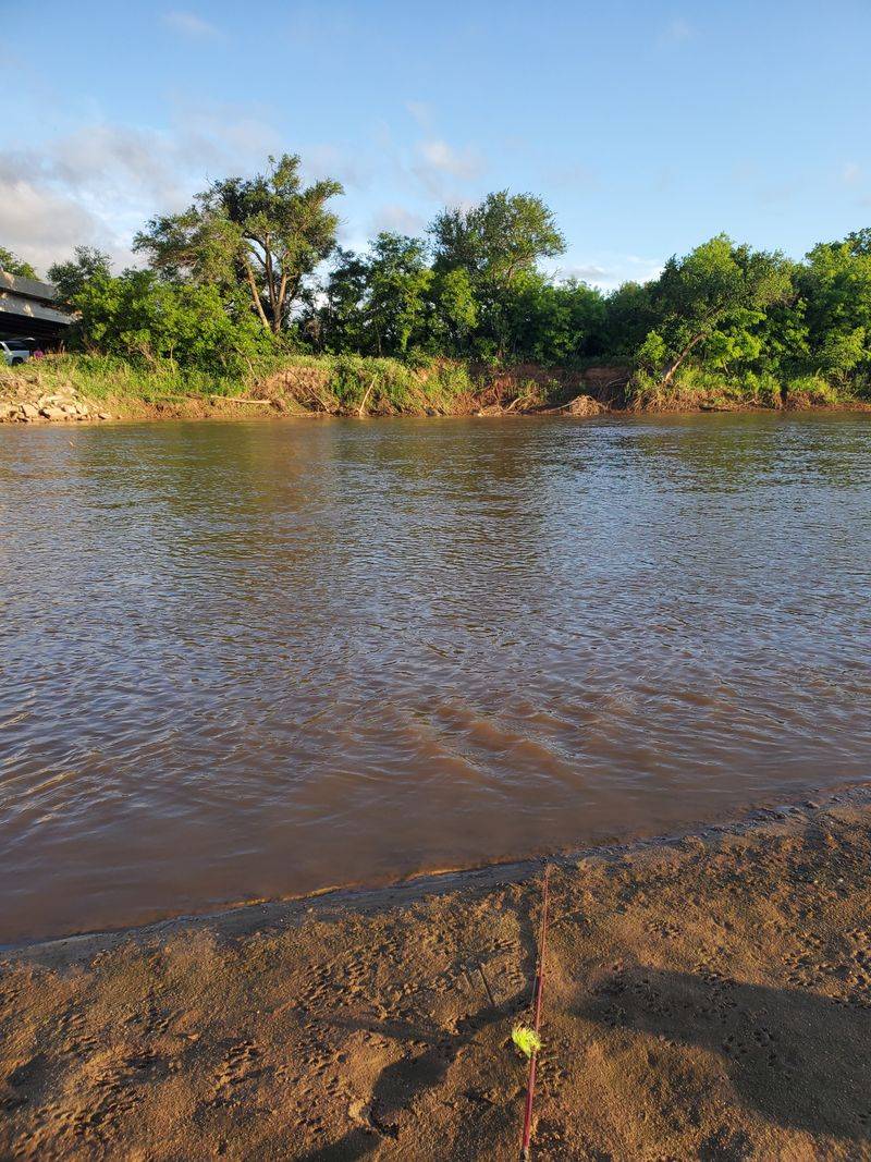 The Salt Fork Arkansas River's Gentle Flow