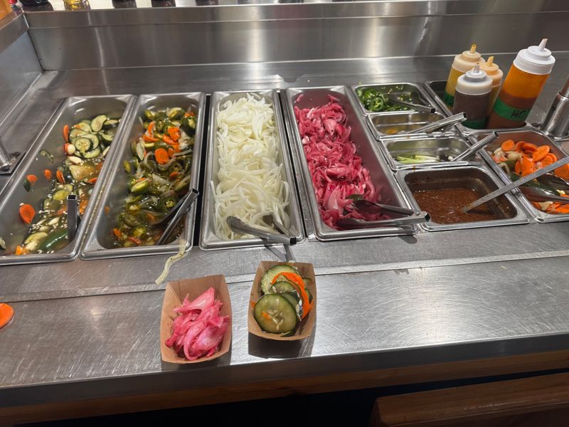 Pickle Bar and Condiment Station