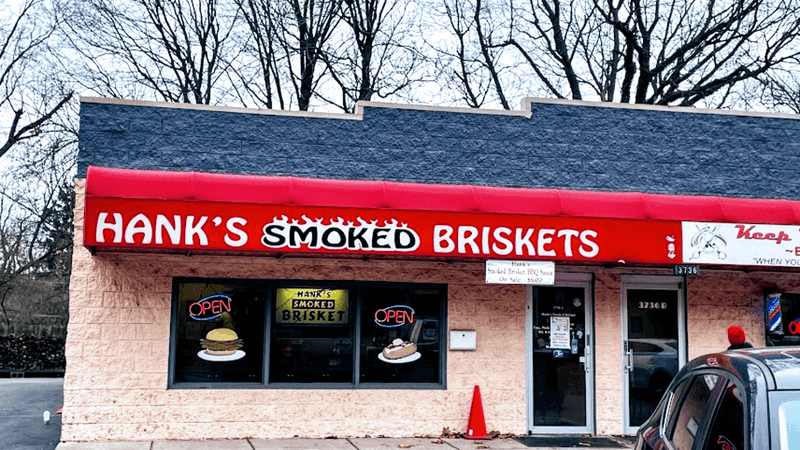Hank's Smoked Briskets: 3736 Dr M.L.K. Jr St STE A, Indianapolis, IN 46208