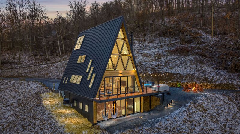 A-Frame Aesthetics: The Modern Vibe of The Hiya Cabin A-Frame Aesthetics: The Modern Vibe of The Hiya Cabin
