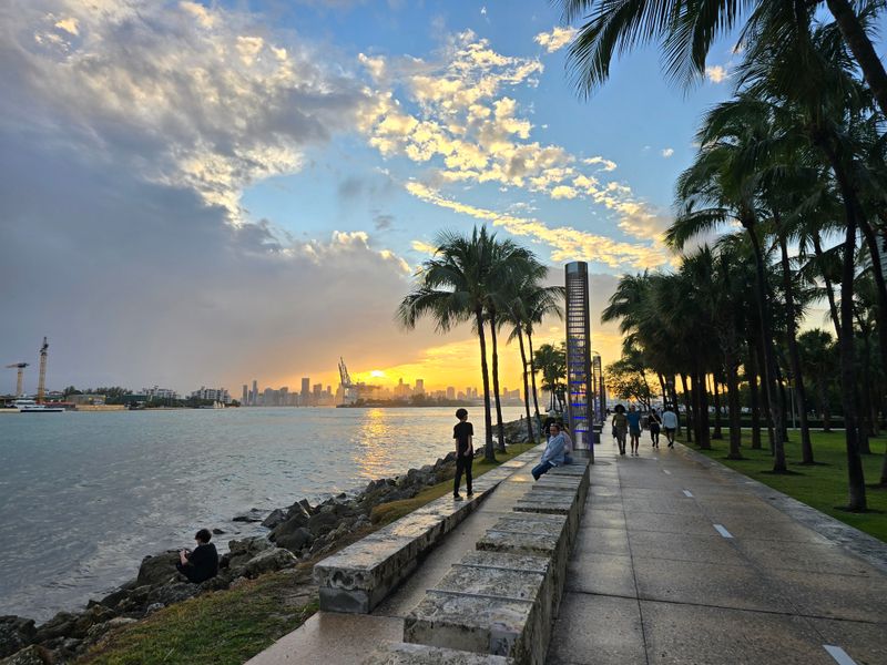 Watch Freighters From South Pointe Late Afternoon