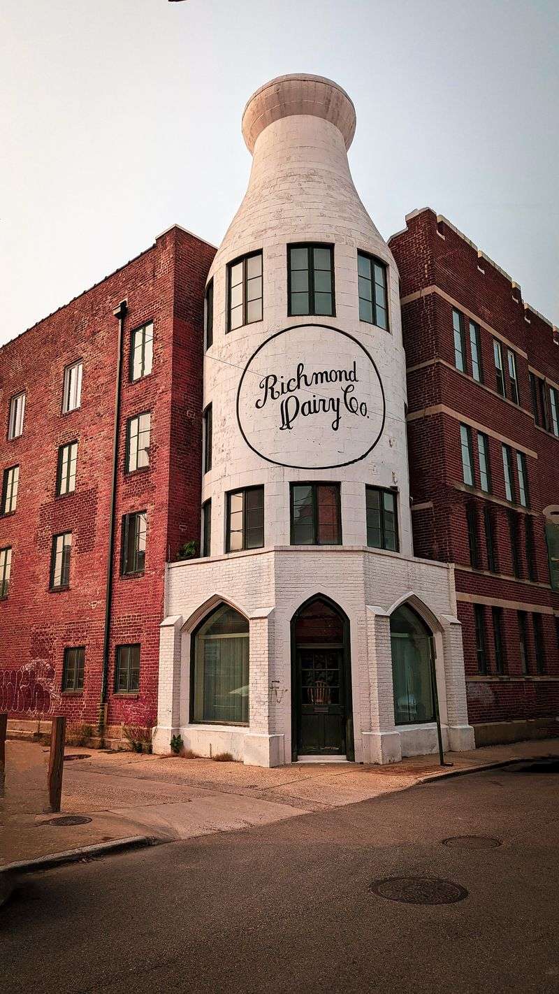 A Giant Milk Bottle Towers Over Richmond's Landscape