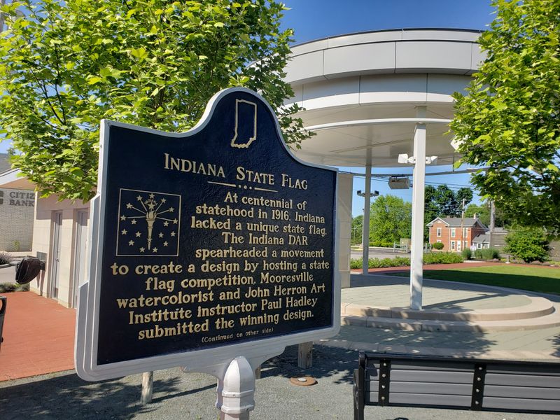 The Town's Rich History Includes Creating Indiana's State Flag