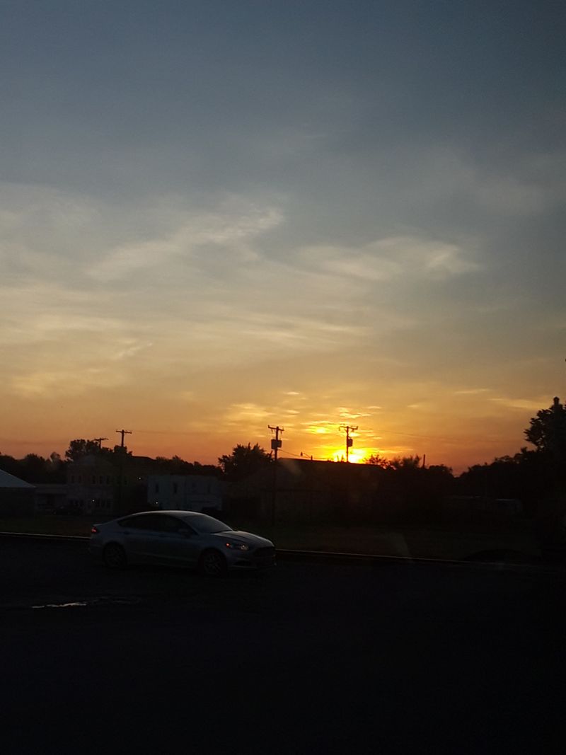 Night Falls and the Town Becomes Almost Completely Dark