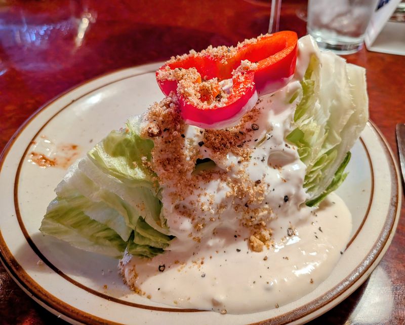 The Wedge Salad With Blue Cheese Dressing Is a Revelation