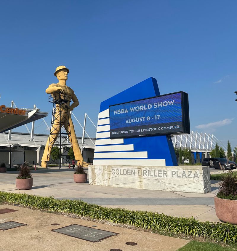 Golden Driller Statue in Tulsa